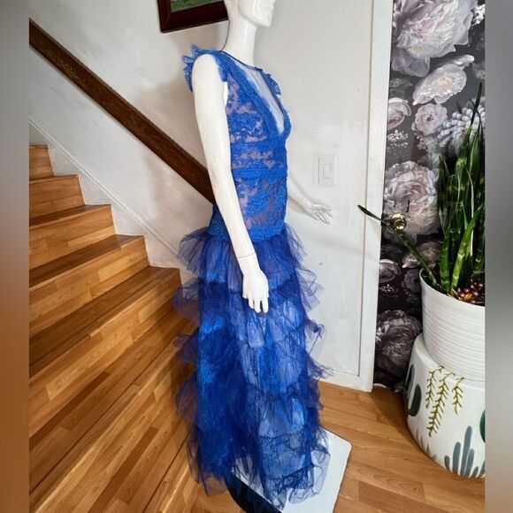 Free People Bronx and Banco Nina Cobalt Maxi Dress/ Size XS - Picture 9 of 13